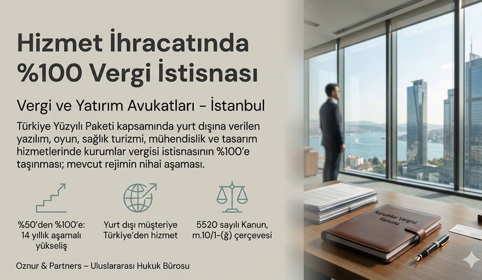 Hizmet ihracatında vergi istisnası