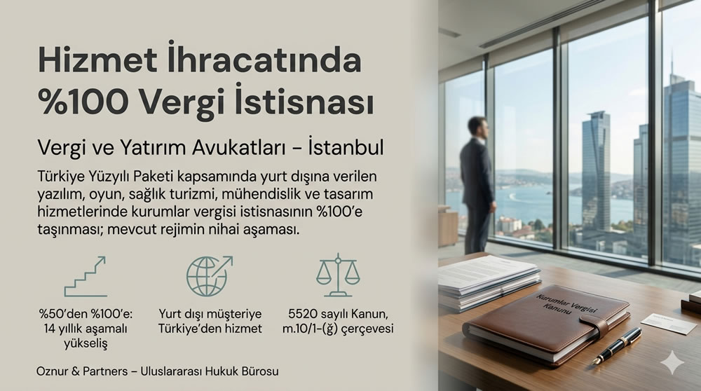 Hizmet ihracatında vergi istisnası