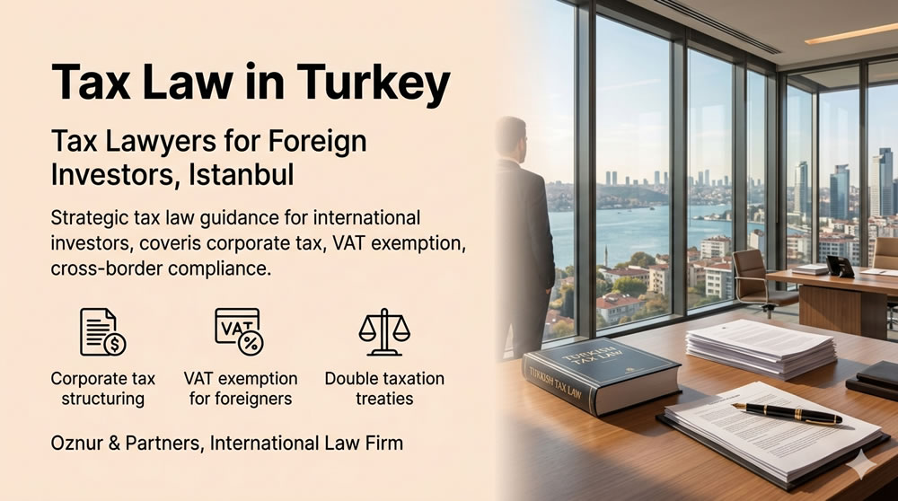 Tax Law in Turkey | Tax Lawyers for Foreign Investors