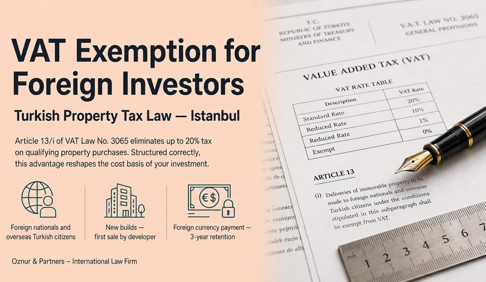 VAT exemption for foreigners in Turkey