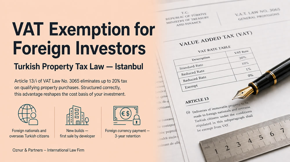 In Turkey VAT Exemption for Foreign Investors