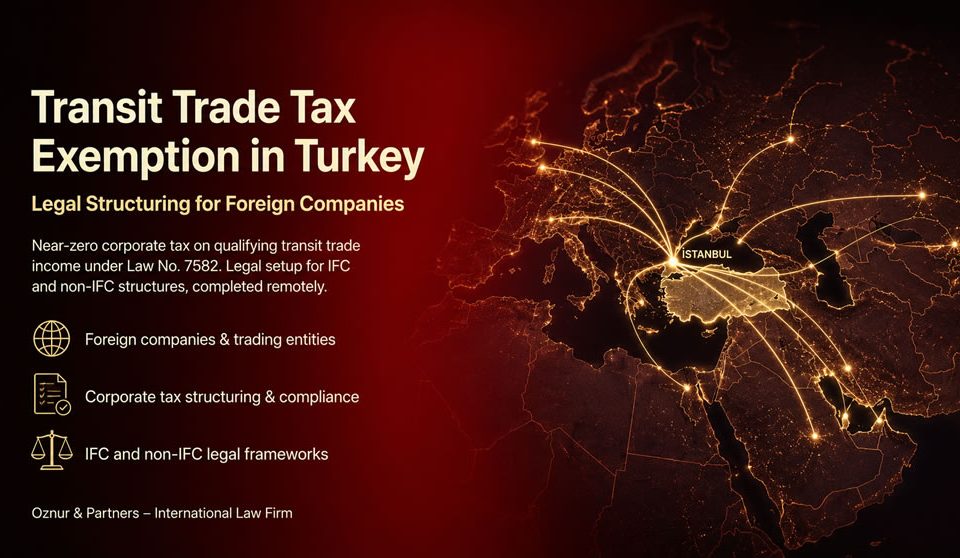 Transit Trade Tax Exemption Turkey 2026